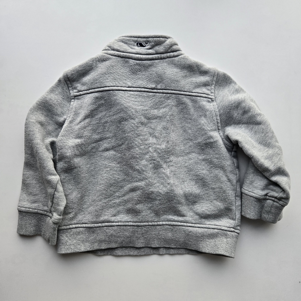 Vineyard Vines Light Gray Kids Quarter-Zip Sweatshirt 18m - Picture 4 of 5
